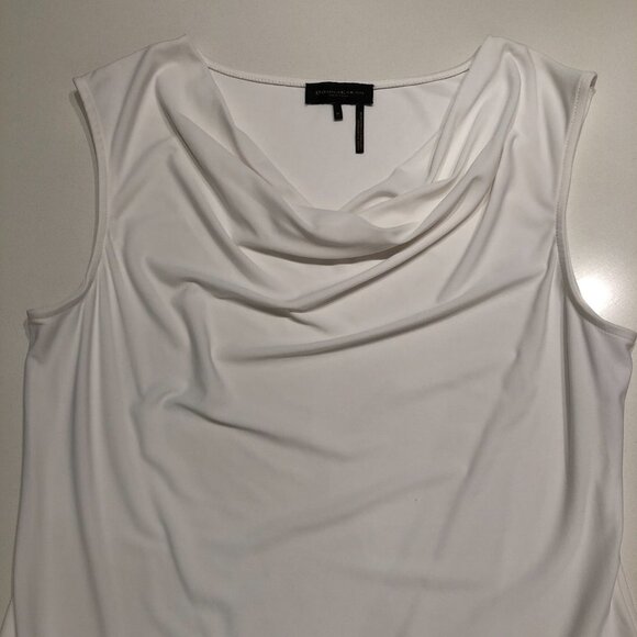 Donna Karan New York Sleeveless Cowl Neck Top in White Size M - Picture 4 of 12
